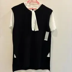 GU ブラック ニットベスト Lサイズ