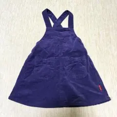 ムージョンジョン　パープル　ジャンパースカート　　90