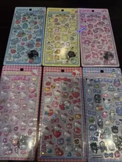 6枚セット　サンリオ　ボンボンドロップシール