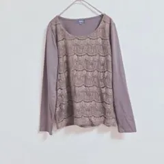 Leilian レリアン シルク混 刺繍ニット 13＋ - メルカリ