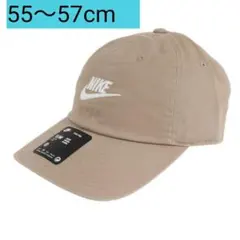 新品未使用　NIKE　ナイキ　ベージュ　キャップ　55-57cm　ロゴ刺繍