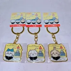 ご当地キーホルダー 京都限定 「ニデック京都タワー」 ちいかわ ハチワレ うさぎ