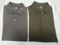 UNIQLO XL エアリズムポロシャツ 2枚セット ネイビー ブラック