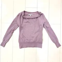 《極美品》Banana Republic ニット セーター 長袖 パープル XSのサムネイル