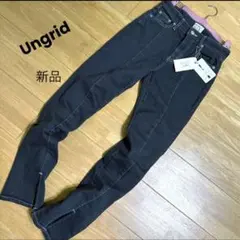 【新品タグ付】Ungrid アングリッド スリットストレッチデニム