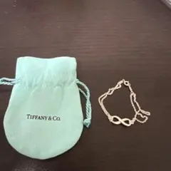 美品✨ティファニー インフィニティ ブレスレット ブルーエナメル 2連 