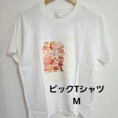 グラフィックプリント Tシャツ ホワイト Mサイズ　ビックTシャツ