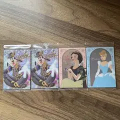 【まとめ売り】Disney charactersウエハース4枚