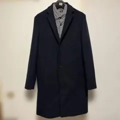 【美品】RAGEBLUE ネイビー 紺 チェスターコート ウール 冬用 秋用