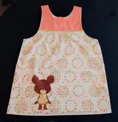 くまのがっこう ジャッキー エプロン 　　花柄　保育士