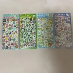 3D ステッカー　4枚　シール　パンダ　ユニコーン　シマエナガ　ネコ