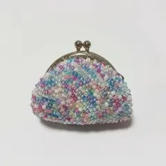 ビーズがま口 小銭入れ 小物入れ ハンドメイド