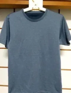 ダークブルー クルーネック 半袖Tシャツ
