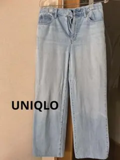 ☆UNIQLO ストレートワイドデニム/ライトブルー☆