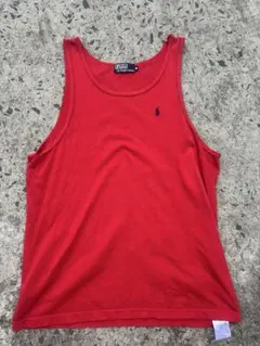 ふ*ー様 90s Polo by Ralph Lauren タンクトップ レッドのサムネイル
