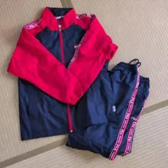 FILA ジャージ上下セット 赤/ネイビー140