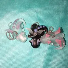 カプセルトイ ドラゴンフィギュア 3体セット保護袋付き