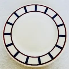 ディゴワンサルグミンヌ　バスク柄デザートプレート アンティーク食器　411のサムネイル