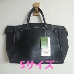 YOUNG&OLSEN エンボスレザー ベルテッド トートバッグ S ブラックのサムネイル