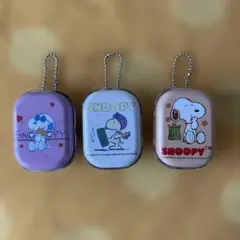 スヌーピー 小物入れ 3個セット　ミニ　缶　ボールチェーン　レトロ