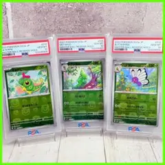 【PSA10】3連番 キャタピー トランセル バタフリー マスターボールミラー PSA10】3連番 キャタピー トランセル バタフリー マスターボール