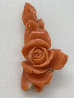 5297 国産天然珊瑚 薔薇彫刻 ルース 3.50g 14.63mm - メルカリ