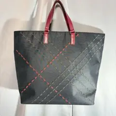 BURBERRY LONDON ステッチ トート 大容量 バッグ ハンドバッグのサムネイル