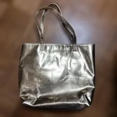 メタリックゴールド トートバッグ　レディース