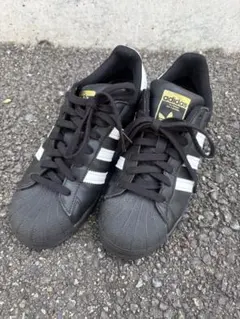 adidas SUPERSTAR ブラック ホワイト 25.5cm