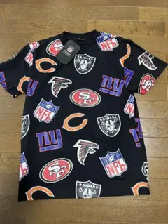 신제품 NFL 팀 어패럴 올 오버 프린트 티셔츠 (태그 포함) M
