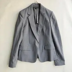 セオリー　レディース　スーツ　ジャケット　2　一つボタン　グレー　背抜き