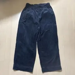 コーデュロイ ワイドパンツ ネイビー