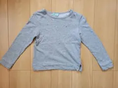 ハッカキッズ　130cm　トレーナー　グレー