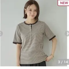 しまむら 田中里奈コラボ ヘンリーネックプルオーバーのサムネイル