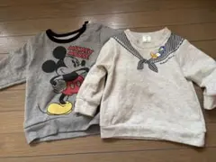 ミッキーマウス＆ダニエル トレーナー 80cm 2点セット