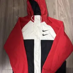 Nike ナイロンジャケット Mサイズ レッド/ホワイト/ブラック