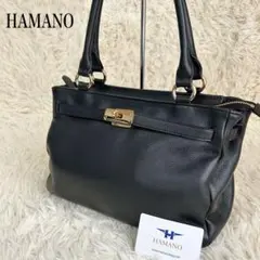 ハマノ chou capella ハンドバッグ トートバッグ リバティ 黒 ハマノ chou capella ハンドバッグ トートバッグ リバティ 黒 - メルカリ