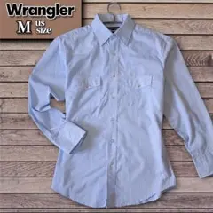 [美品]　Wrangler ラメ ウエスタンシャツ 黒タグ M(L相当)