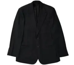 【GIORGIO ARMANI】イタリア製　本革　テーラードジャケット　黒　M GIORGIO ARMANI】イタリア製 本革 テーラードジャケット 黒 M