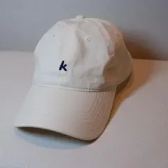 レディース　キャップ　オフホワイト　k