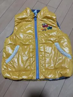 【冬物セール】ミキハウス　ベスト　リバーシブル　90