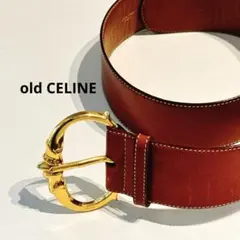 CELINE セリーヌ ヴィンテージ レザー ベルト ゴールド 茶系 レディース CELINE（ベルト ・ ブラウン/茶色系）のフリマアイテム一覧