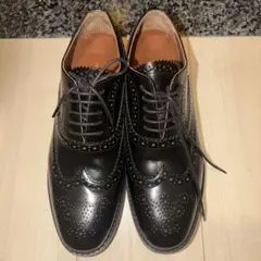 アダムエロペ　adam et rope ウイングチップ　革靴 黒　ブラック