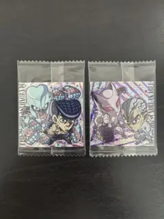 ジョジョウエハースシール　4部　東方仗助　川尻浩作(吉良吉影) SR