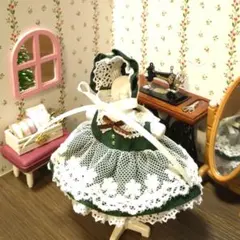 モスグリーンのドレス♡アヒルサイズ