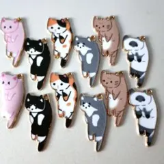 猫チャーム12個セット