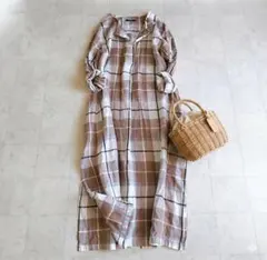 極美品✨定価1.3万❤️ ブラウン アーバンリサーチ マドラスチェック 