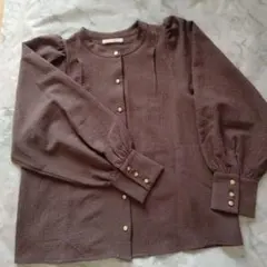 新品☆レイカズン☆ダークブラウン 長袖シャツ