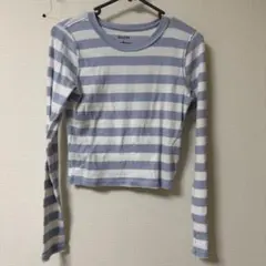 HOLLISTER ストライプ クロップド丈トップス