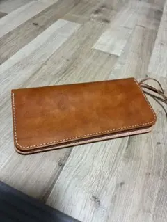 手縫い・ハンドメイド長財布 カードポケット付き　新品未使用